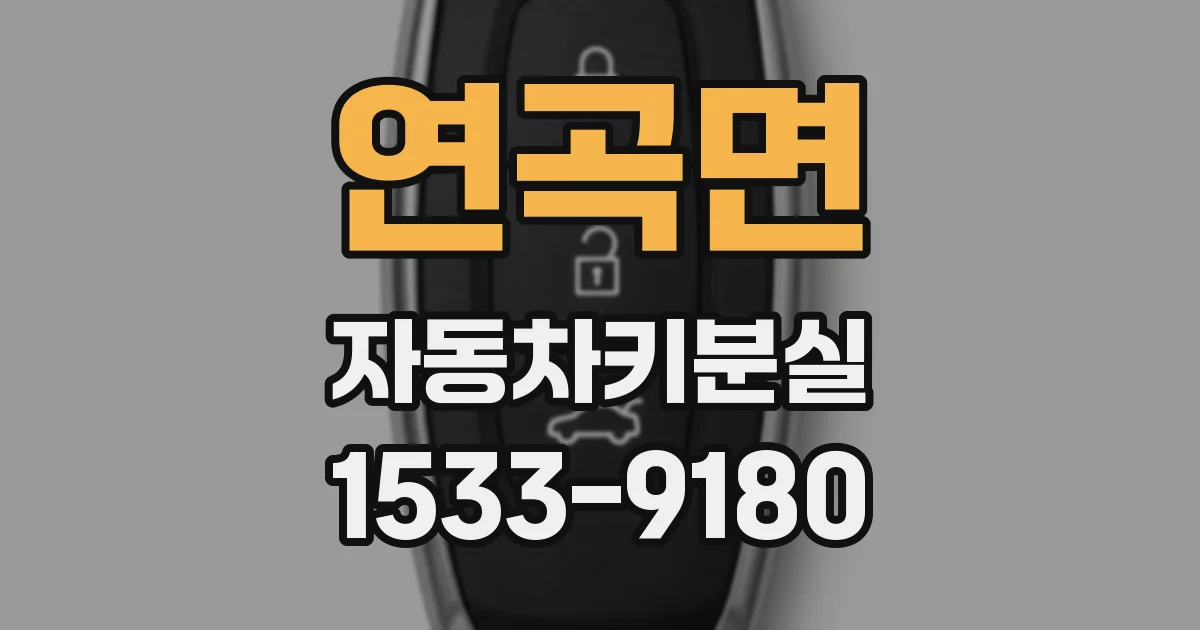 연곡면 자동차키분실