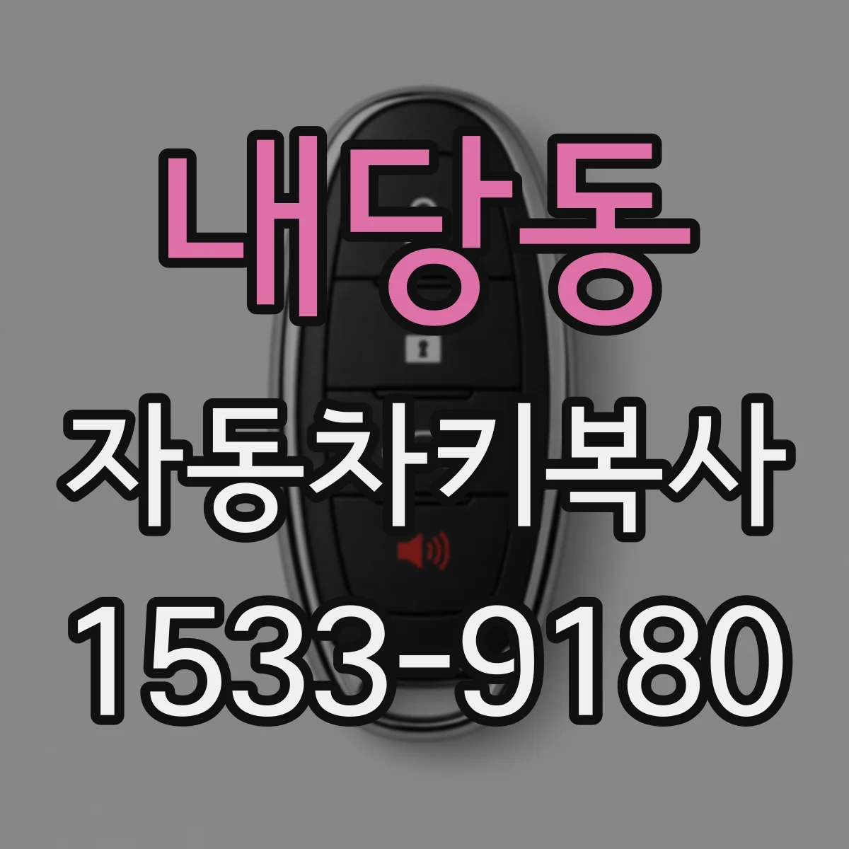 내당동 자동차키복사