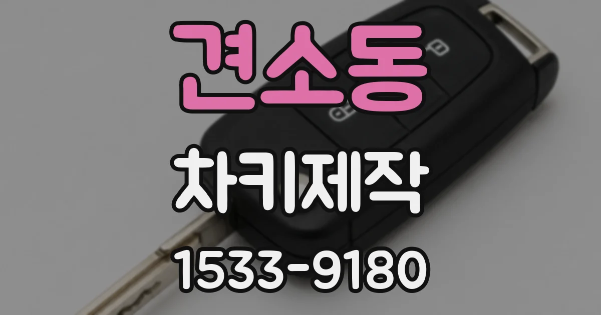 견소동 차키제작