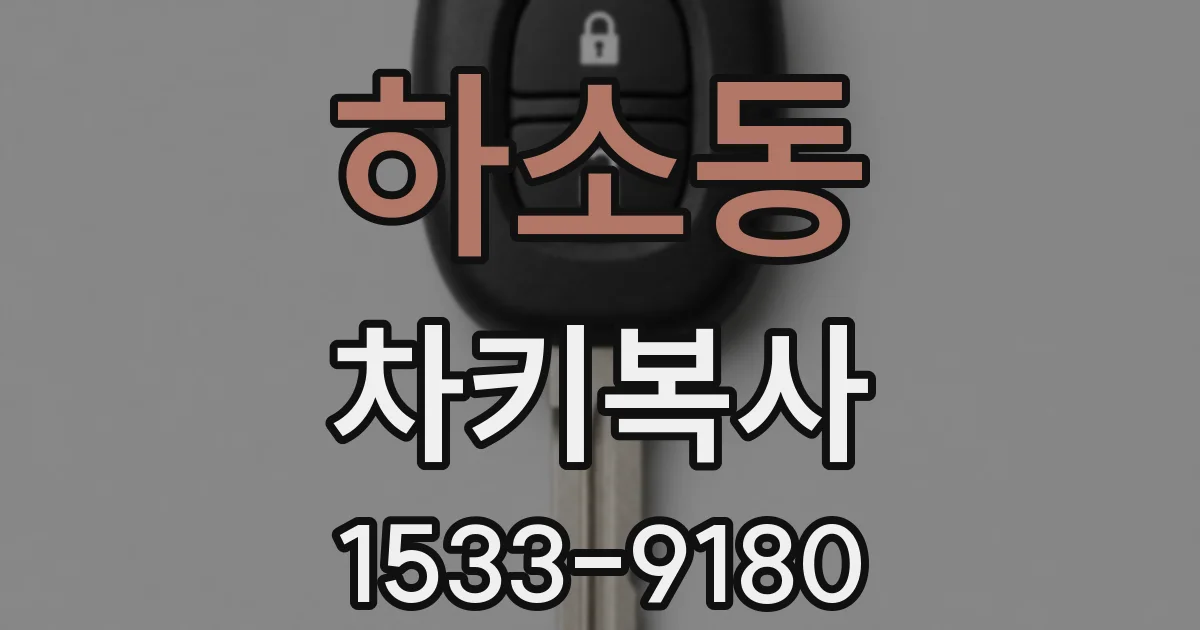 하소동 차키복사