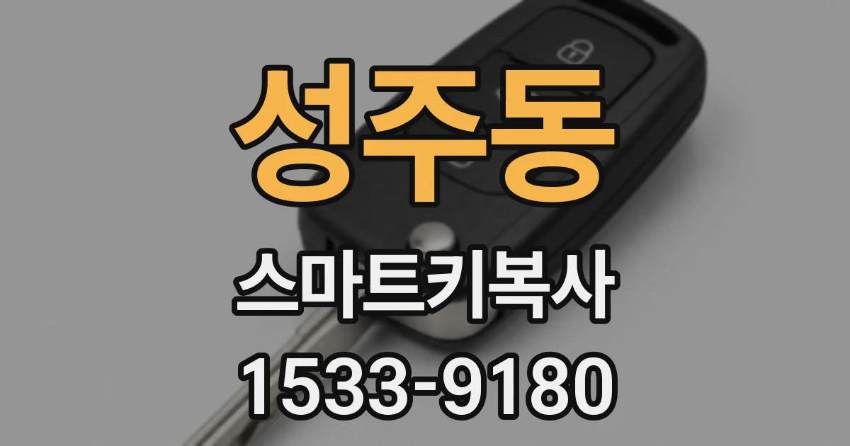 성주동 스마트키복사