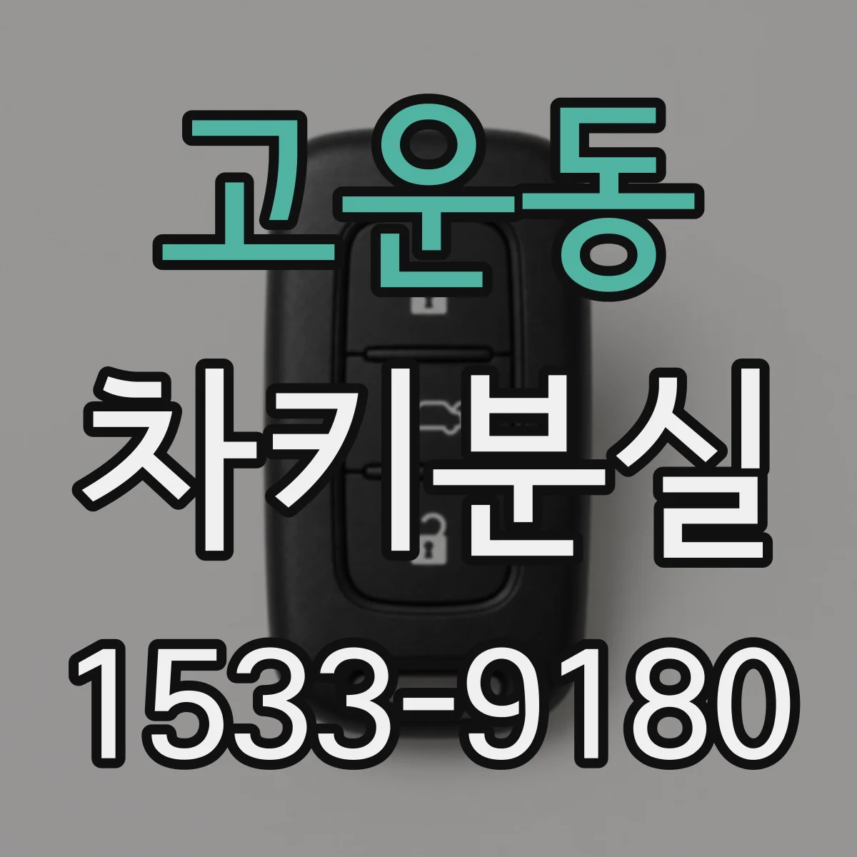 고운동 차키분실