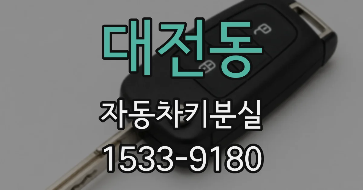 대전동 자동차키분실