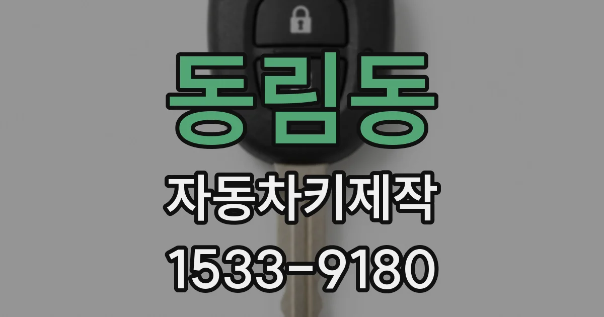 동림동 자동차키제작