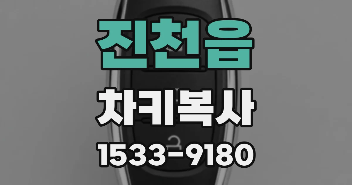 진천읍 차키복사