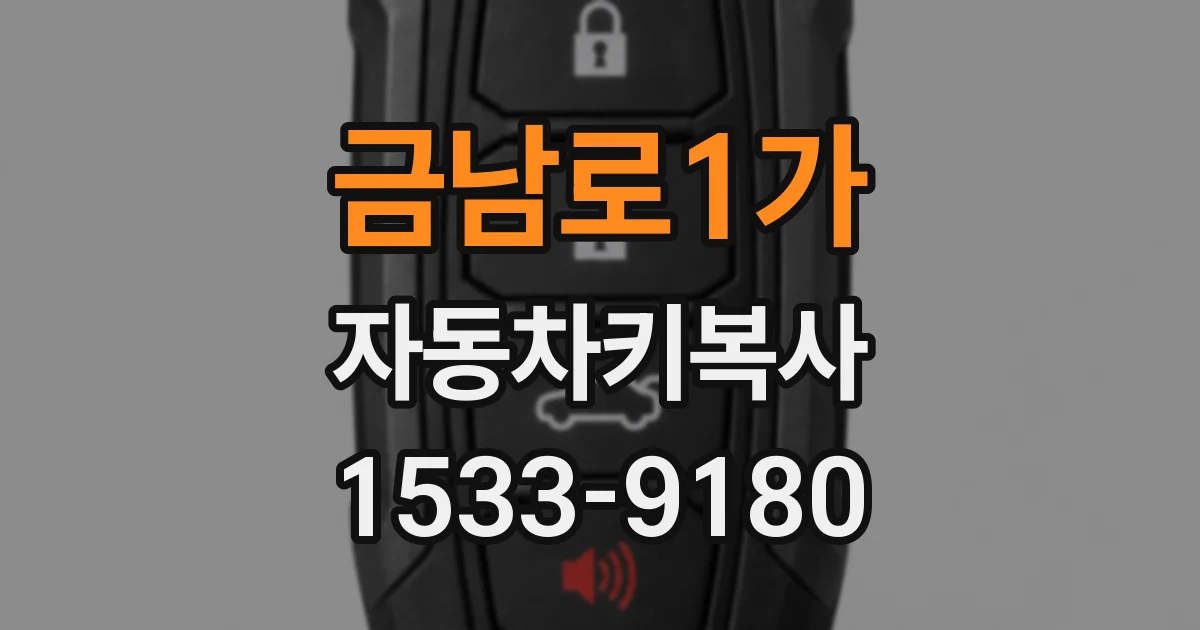 금남로1가 자동차키복사