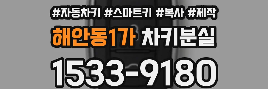 해안동1가 차키분실