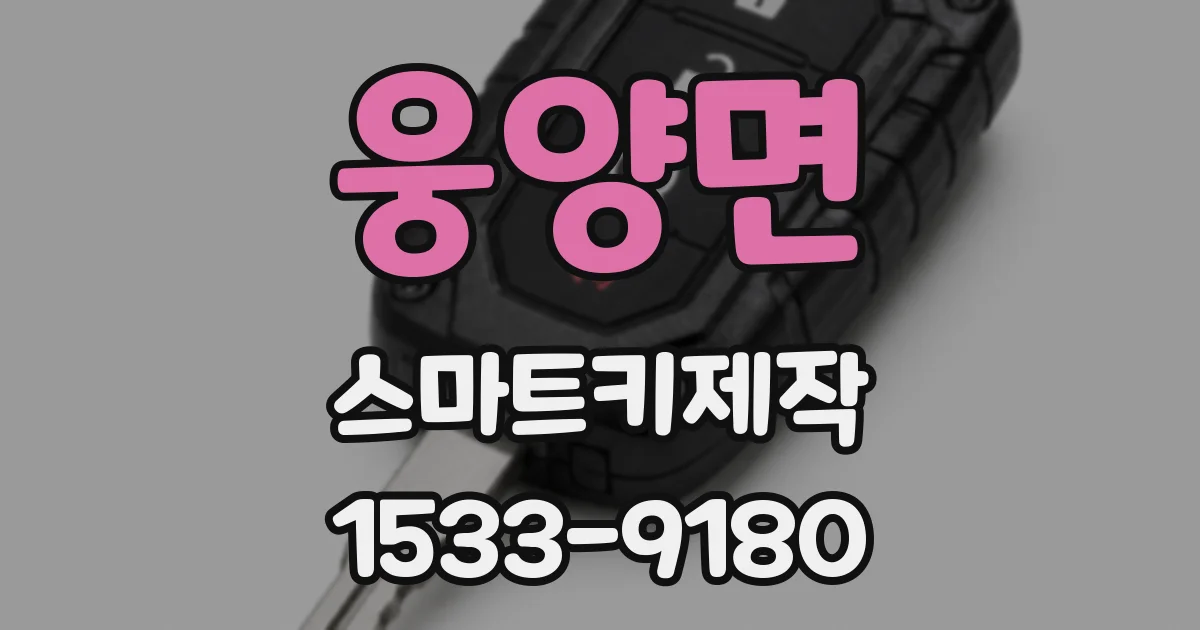 웅양면 스마트키제작