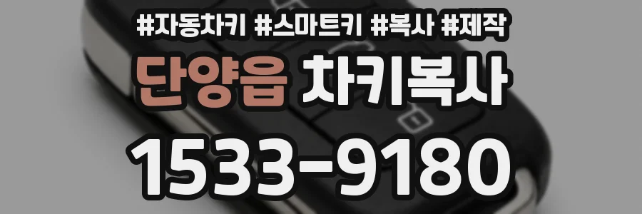 단양읍 차키복사