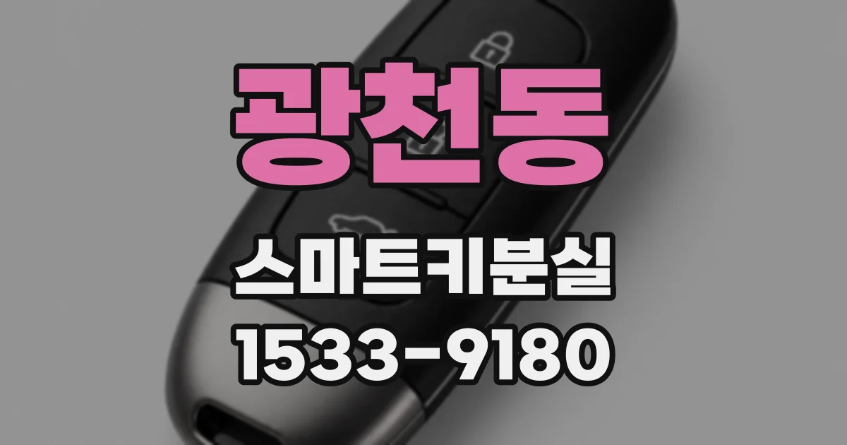 광천동 스마트키분실