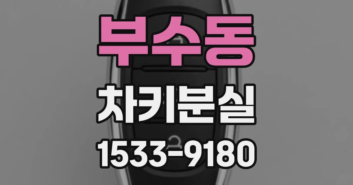 부수동 차키분실