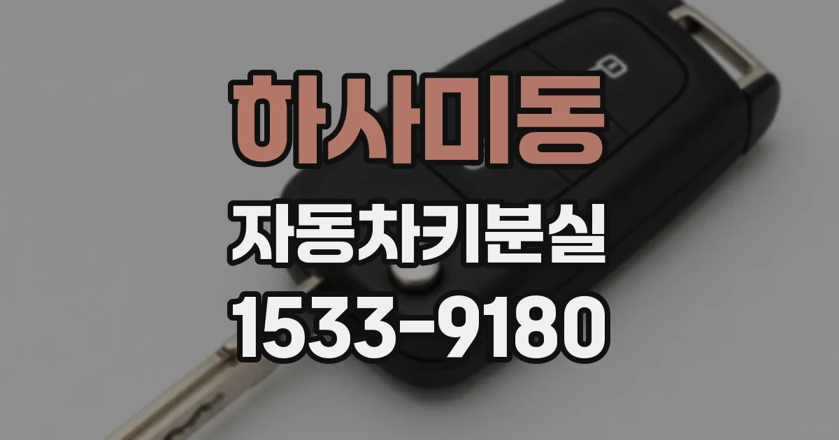 하사미동 자동차키분실