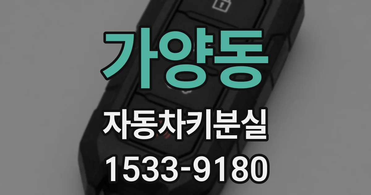 가양동 자동차키분실