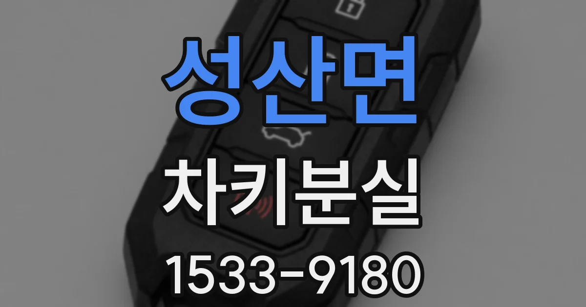 성산면 차키분실