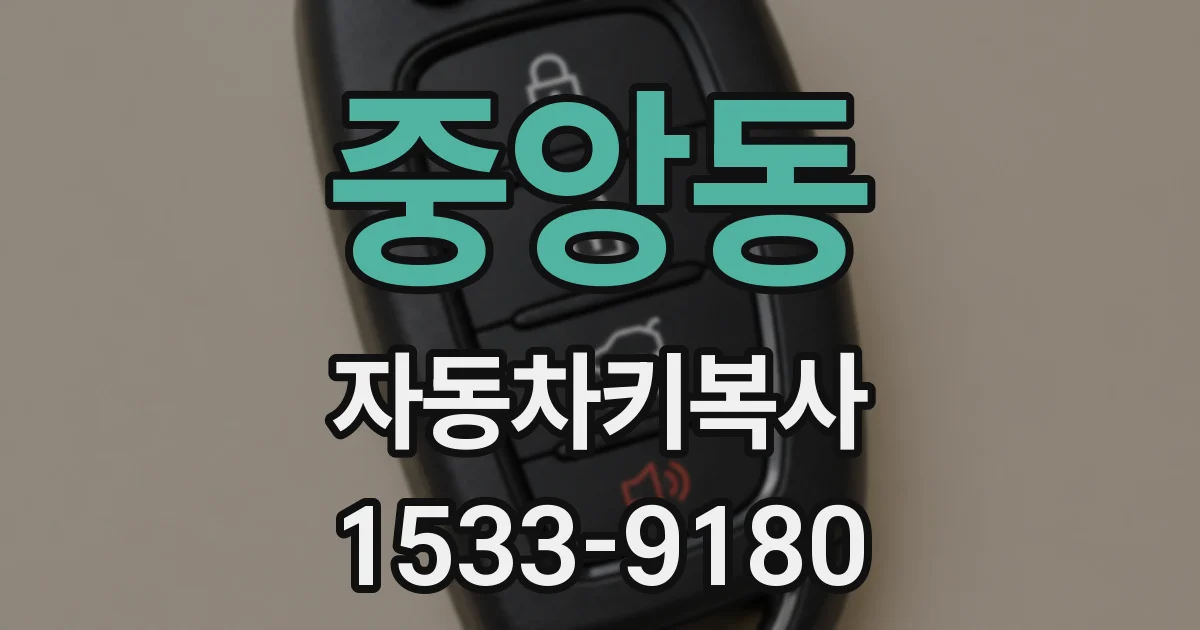 중앙동 자동차키복사