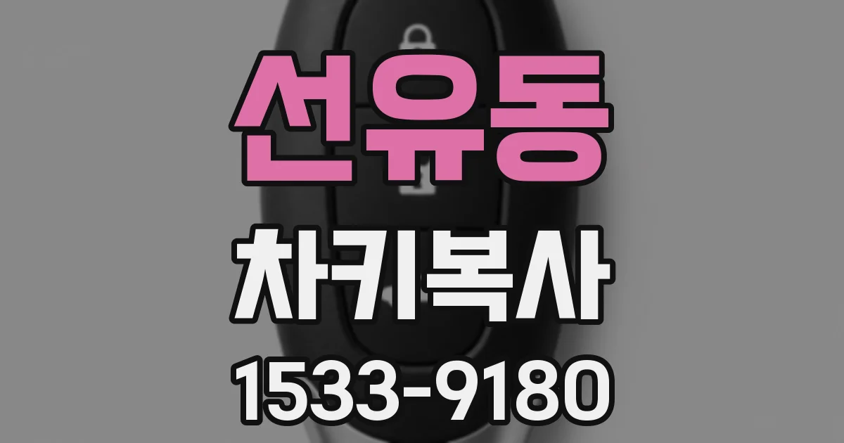 선유동 차키복사