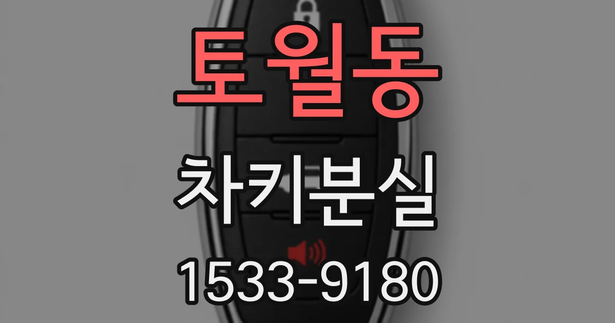 토월동 차키분실