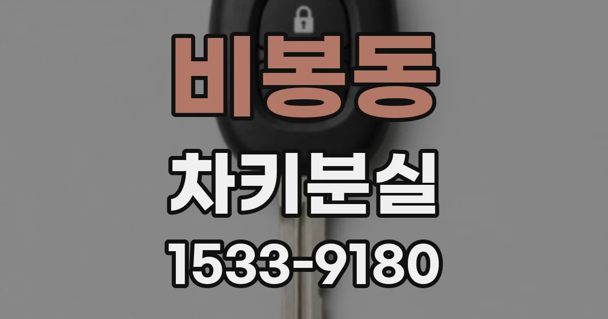 비봉동 차키분실