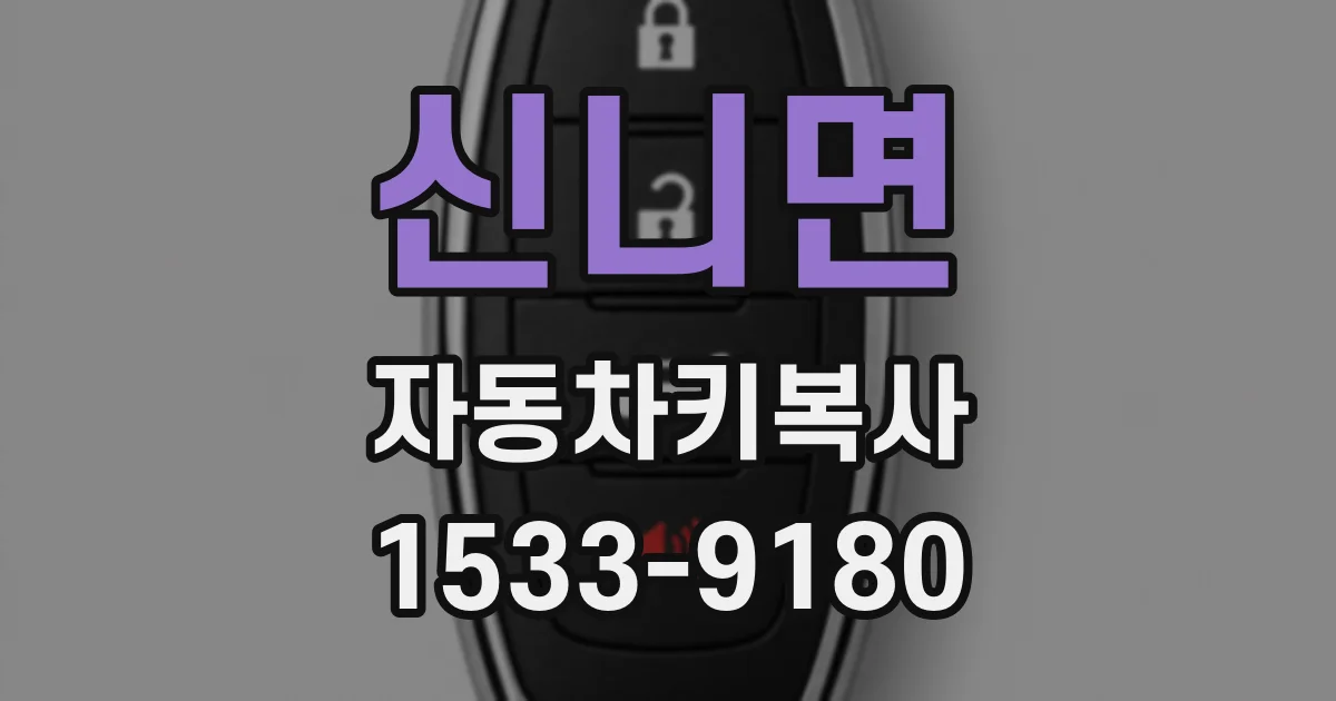 신니면 자동차키복사