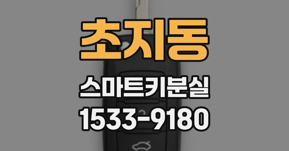 초지동 스마트키분실