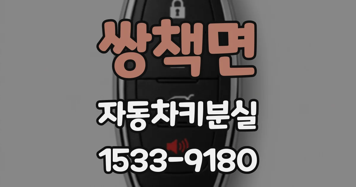 쌍책면 자동차키분실
