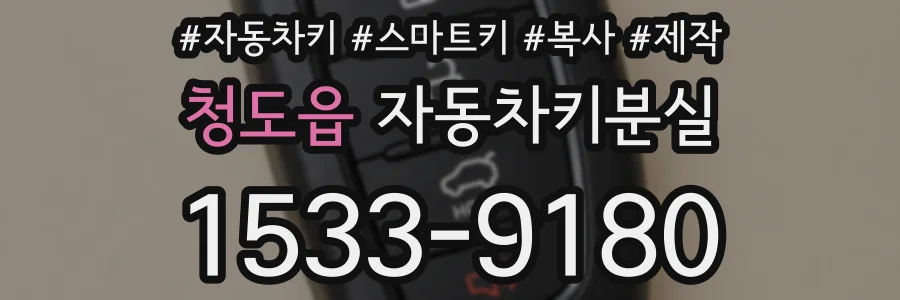 청도읍 자동차키분실