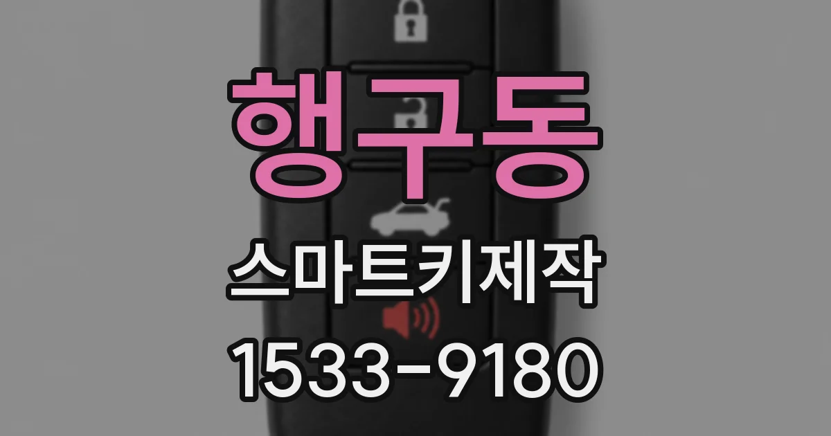 행구동 스마트키제작