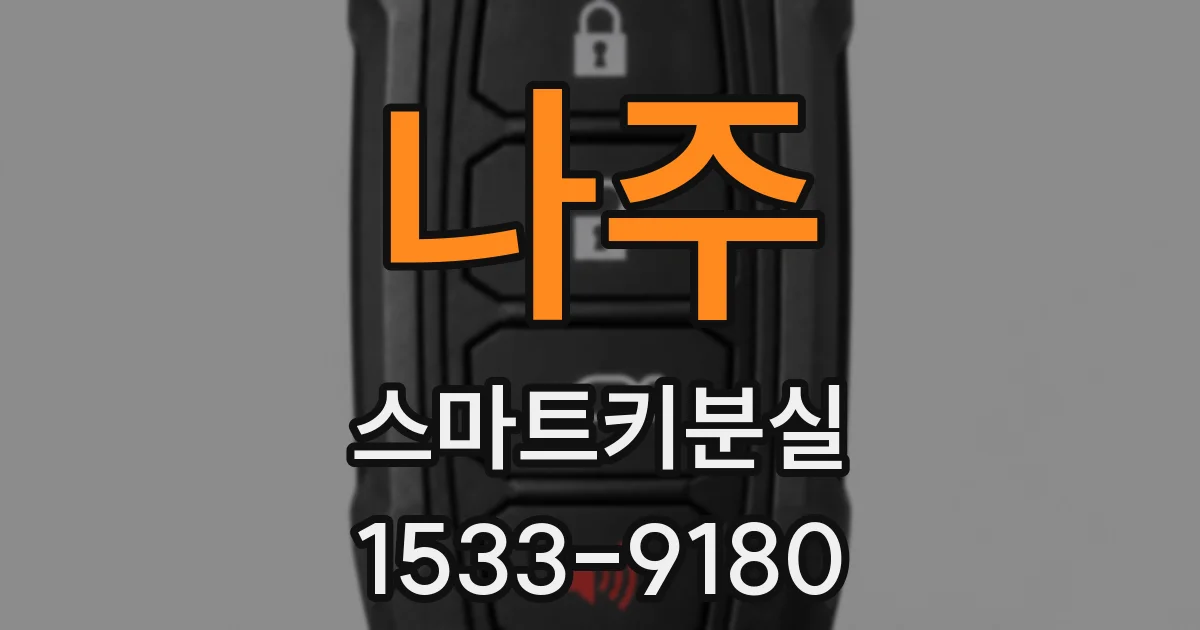 나주 스마트키분실