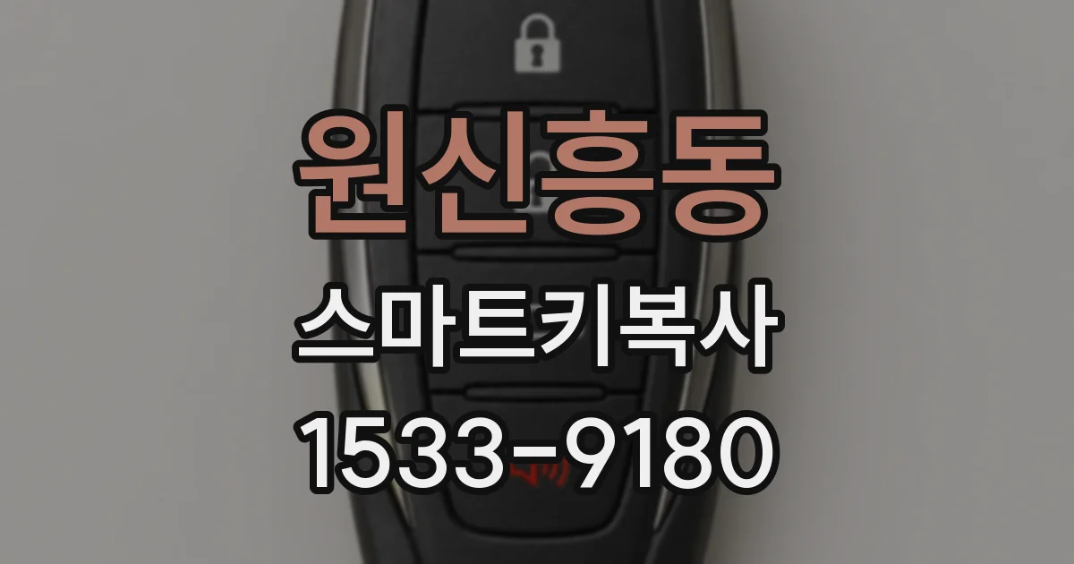 원신흥동 스마트키복사