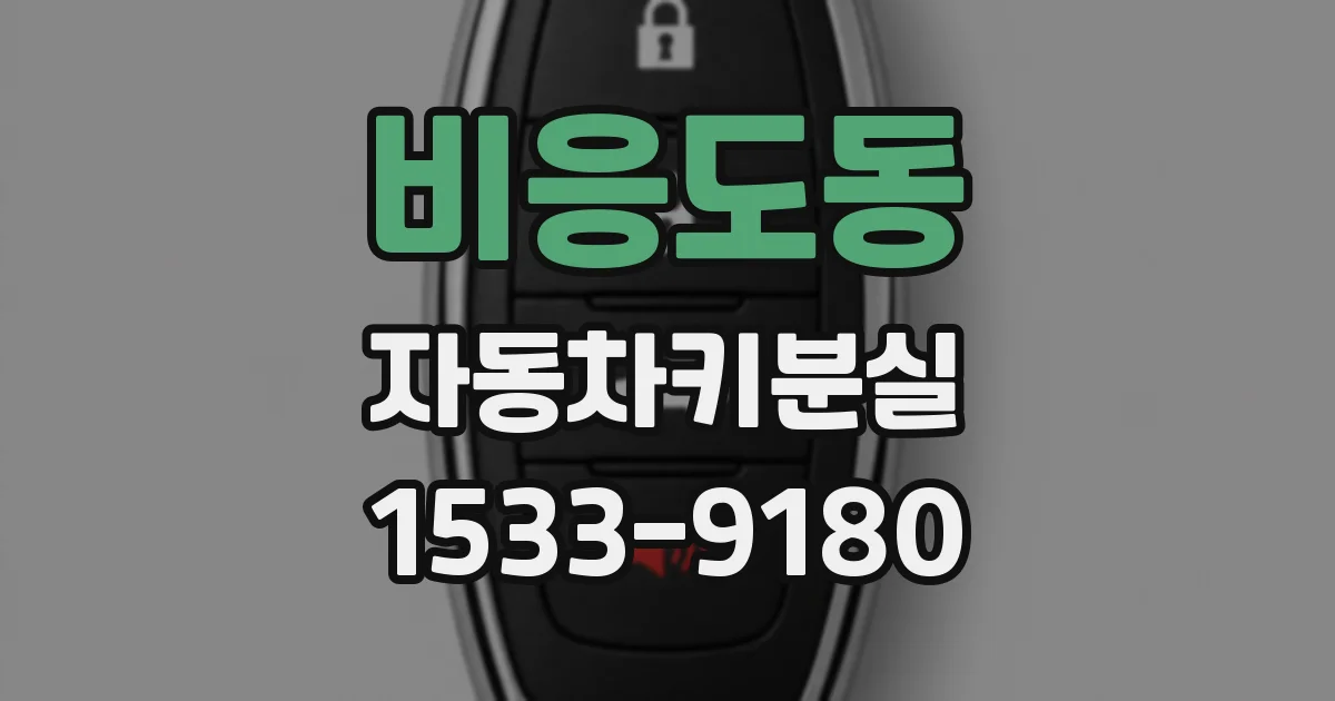 비응도동 자동차키분실