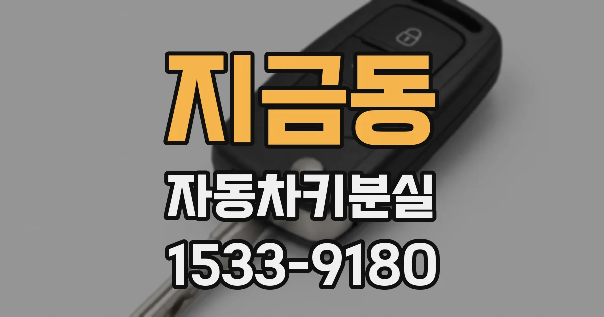 지금동 자동차키분실