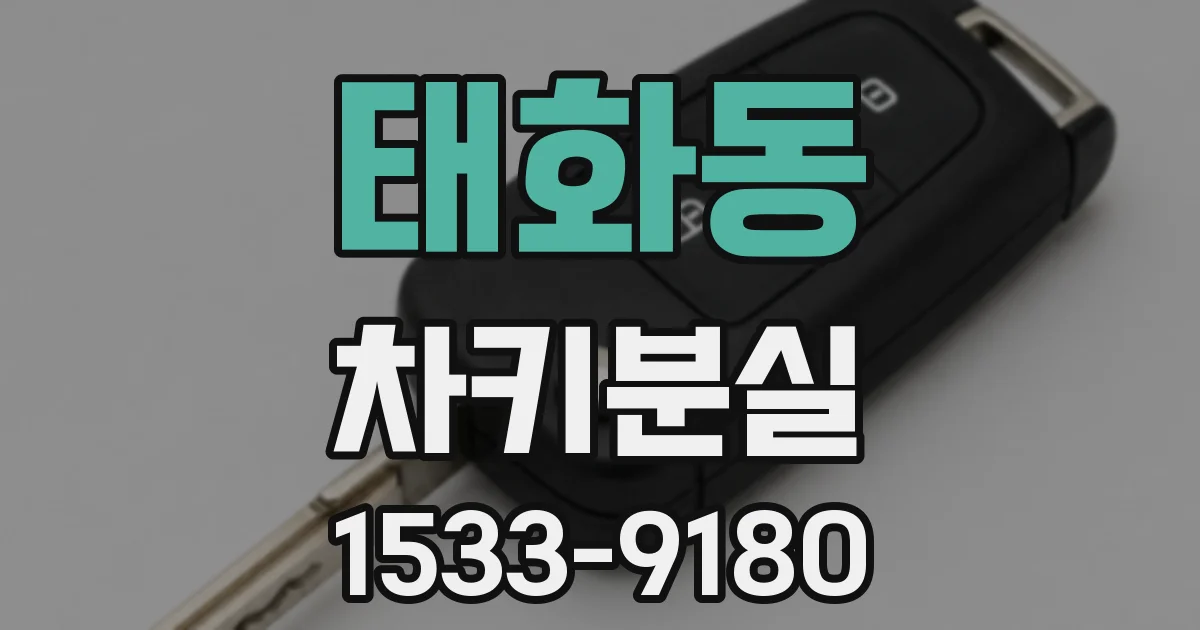 태화동 차키분실