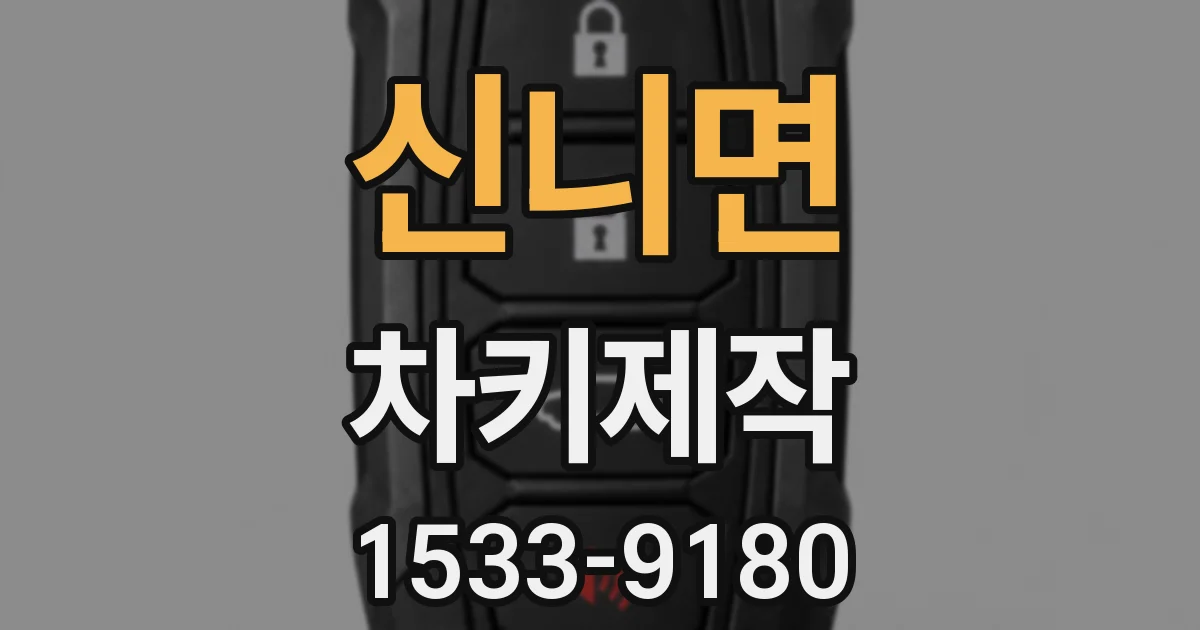 신니면 차키제작