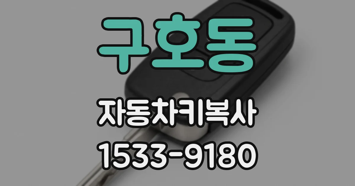 구호동 자동차키복사