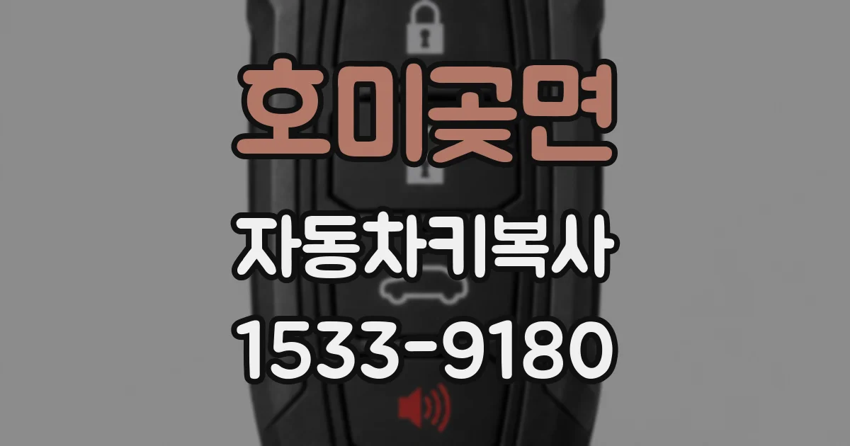 호미곶면 자동차키복사