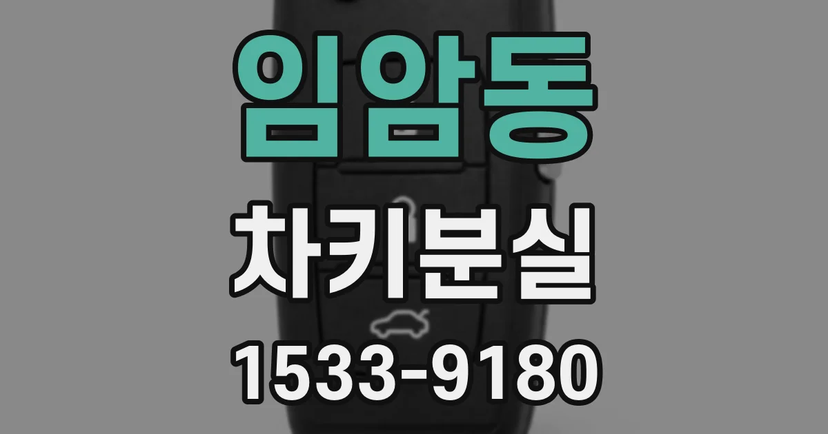 임암동 차키분실