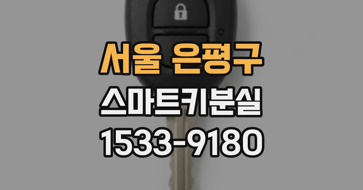 서울 은평구 스마트키분실