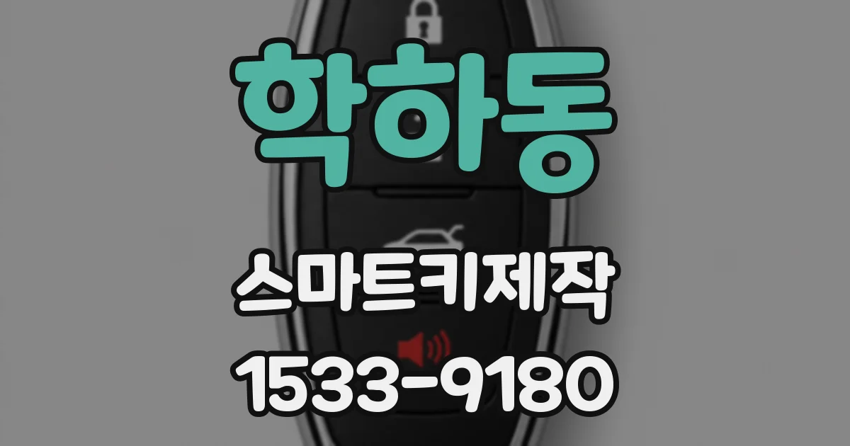 학하동 스마트키제작