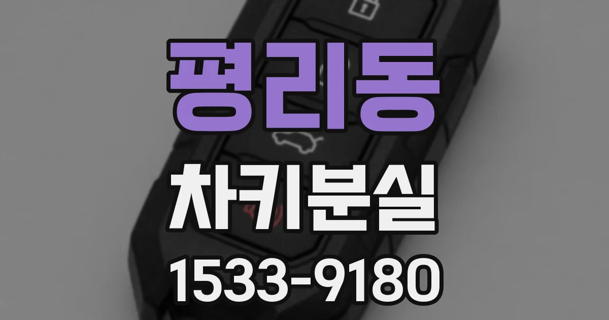 평리동 차키분실