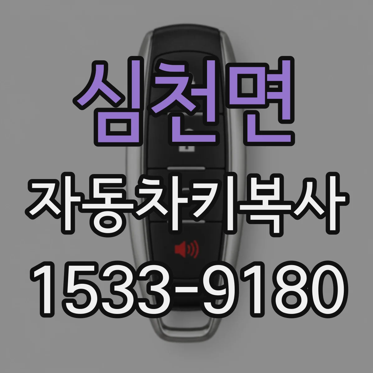 심천면 자동차키복사