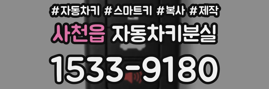 사천읍 자동차키분실