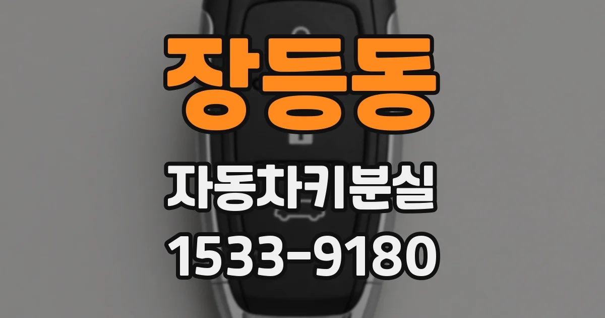 장등동 자동차키분실