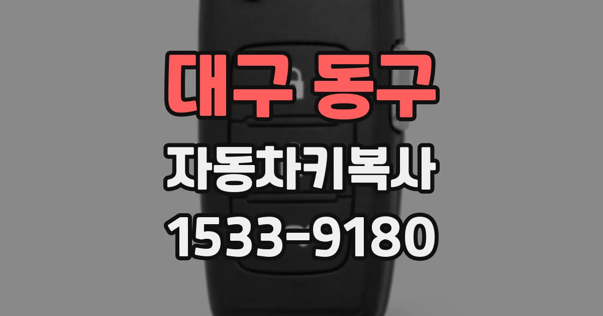 대구 동구 자동차키복사