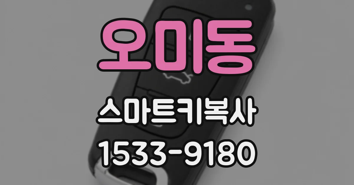 오미동 스마트키복사