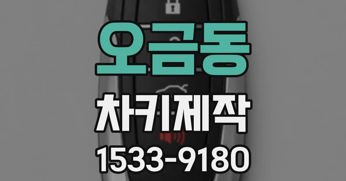 오금동 차키제작
