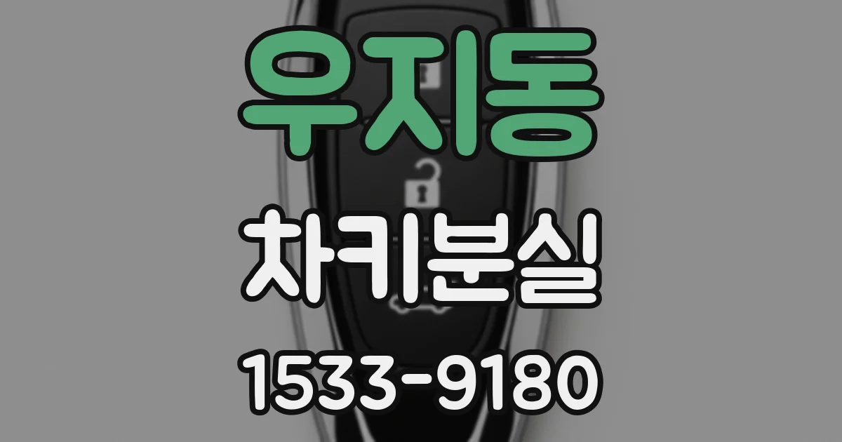 우지동 차키분실