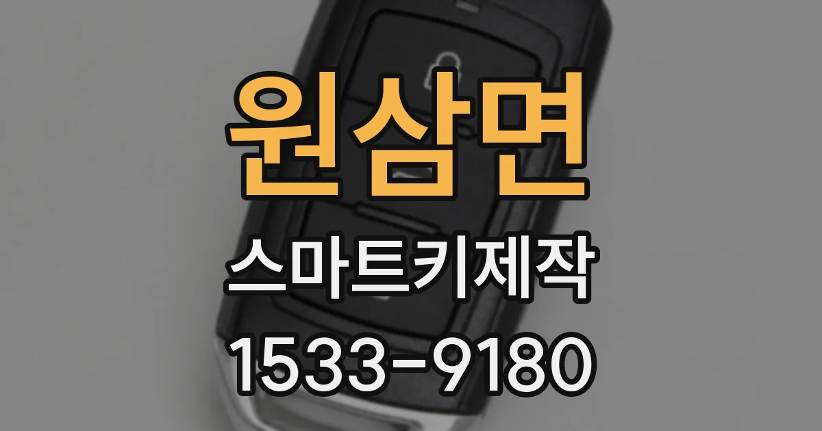 원삼면 스마트키제작