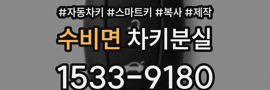 수비면 차키분실