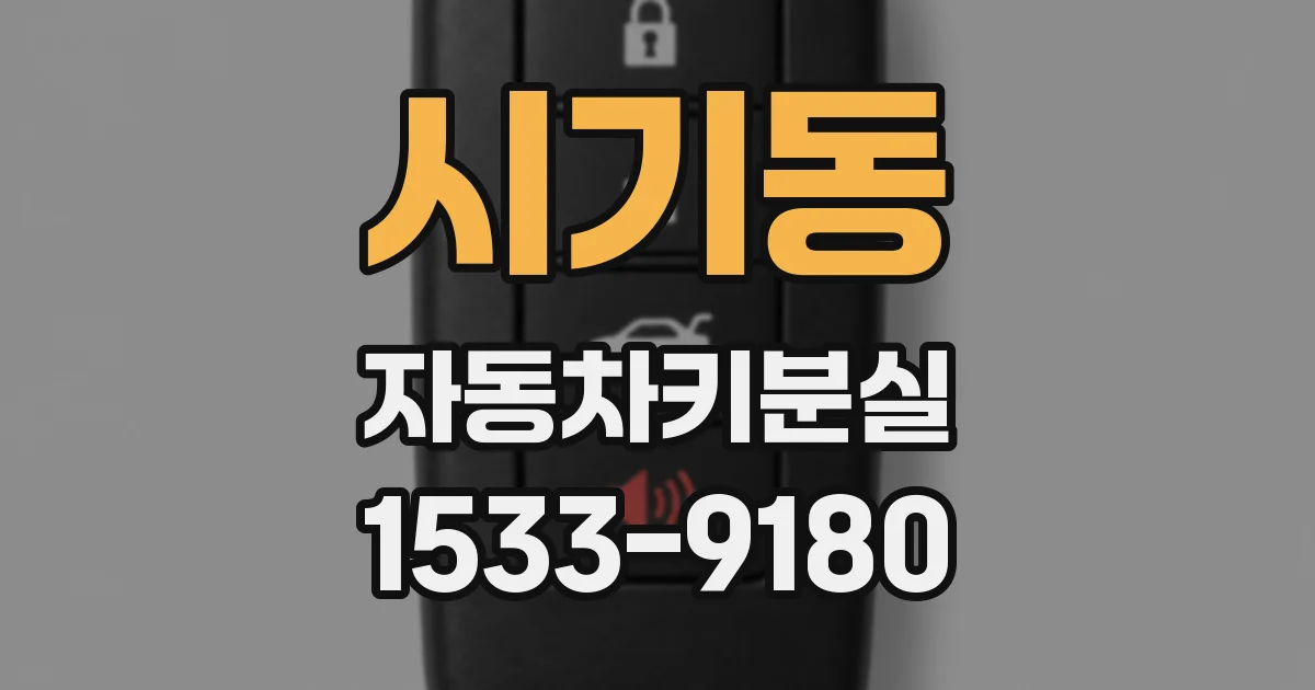 시기동 자동차키분실