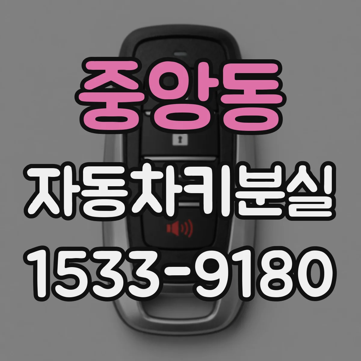 중앙동 자동차키분실